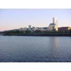 Portland: Skyline against seawall
