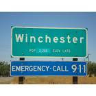 Winchester: Population sign