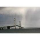 St. Ignace: Down pour on the Mighty Mac