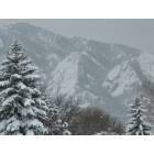 Boulder: A photo of the Flatirons from Country Club Park Subdivision