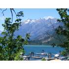 Stehekin: View looking towards the docks of Stehekin Landing and McGregor Mountain