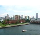 Buffalo: Downtown Buffalo skyline as viewed from Erie Basin Marina Observation Tower