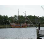 Manteo: View of Festival Park from waterfront