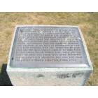Iowa Falls: : Dedication plaque to the Indian Monument.