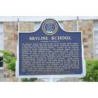 Skyline: Historical sign at Skyline High School
