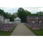 Holden: Field of Flags at Holden's First Baptist Church