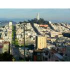 San Francisco: : Coit Tower from Lombard Street