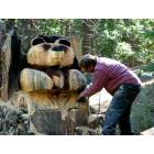 Shaver Lake: Stump Carving