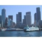 Seattle: : Downtown district, view from the ferry boat