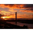 Melbourne: Sunset over Bolte bridge