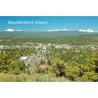 Bend: : Panorama of Bend Oregon from the top of Pilot Butte