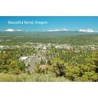 Bend: Panorama of Bend Oregon from the top of Pilot Butte
