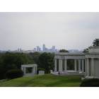 Indianapolis: : Highest Point in Indianapolis,Downtown skyline from Crown Hill Cemetary