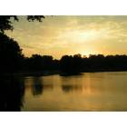 Riceville: sunset looking across Lake Hendricks Named 
