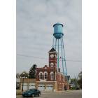 Redkey: : Fire station and water tower