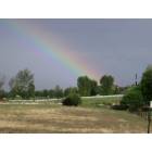 Meridian: July 2007, We were coming home from the Boise River, and a rainstorm blew in. Left a beautiful rainbow. Pulled over was taken on Linder Ave.