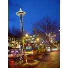 Seattle: : Space Needle at Christmas from Denny & 5th