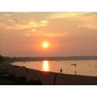 Traverse City: Sunset over the Grand Traverse Bay