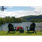 Wells: Wells, NY: adirondack chairs by lake