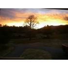 Hiawassee: Fiery Autumn Sunrise in Hiawassee