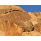 Yucca Valley: strange writing on rocks in joshuatree,ca
