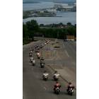 Duluth: : Harley riders go up a hill in Duluth, MN