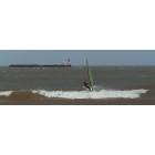 Lorain: A wind surfer in Lorain Ohio