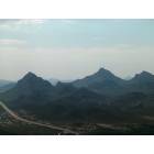 Tucson: : Tucson Mountains, on the western part of the city, from the air