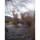Taos: River through Taos Pueblo - on San Geronimo Day the 