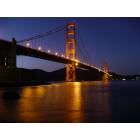 San Francisco: : GOLDEN GATE BRIDGE, FROM THE FORT, AT NIGHT