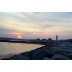 Scituate: Sunset by Scituate Light