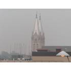 Joliet: downtown, spires and antennas