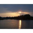 Cedar Park: Sunset over Brushey Creek Lake
