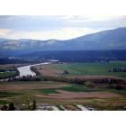 Bonners Ferry: kootenai river and the valley below