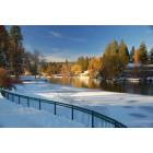 Bend: : Drake Park and Mirror Pond in Winter