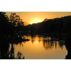Bend: : Drake Park and Mirror Pond Sunset