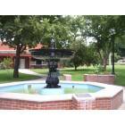 Mulvane: A fountain in the park downtown.