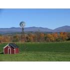 Whiting: West view onto Green Mountain in Fall