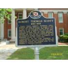 Scottsboro: The Founder of Scottsboro,al. On the yard of the court house