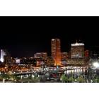 Baltimore: : Inner Harbor from Federal Hill at Night, Baltimore