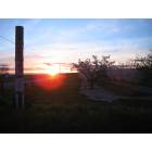 Yuba City: Sunset in Sutter County (farm lands)