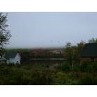 Rangeley: Geese over Haley Pond