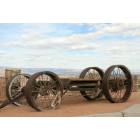 Jerome: old wagon from scenic view - jerome az