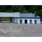Mystic: Young's Gas Station during the flood Aug. 2007