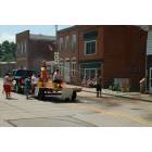 Cassville: The ending of the Twinorama Parade down the main street of Cassville, WI