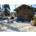 Birch Creek: log cabin in birch creek