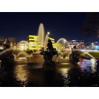 Kansas City: : J.C. Nichols Fountain at Night Country Club Plaza ~ Long exposure