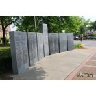 Scottsboro: War memorial erected by the Veterans of Jackson County. Located downtown on the courthouse square corner of Broad & Laurel Street