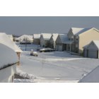 Wentzville: A snowy day in Woodlands subdivision on Rocky Mound Road