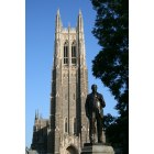 Durham: : The statue of James Buchanan Duke in front of the Duke Chapel at Duke University in Durham, North Carolina.